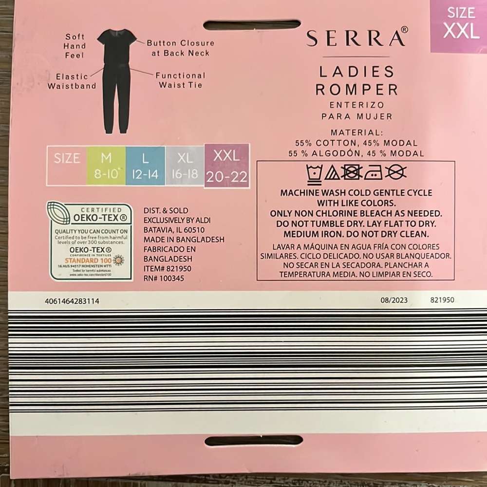 Serra Ladies Romper Size XXL - Picture 2 of 4